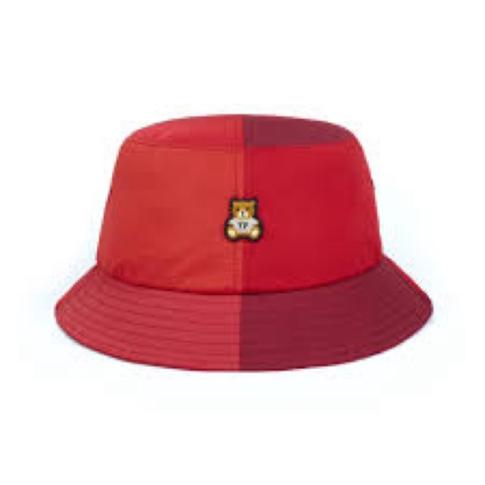 Teddyfresh Red Color Block Bucket Hat - image 1